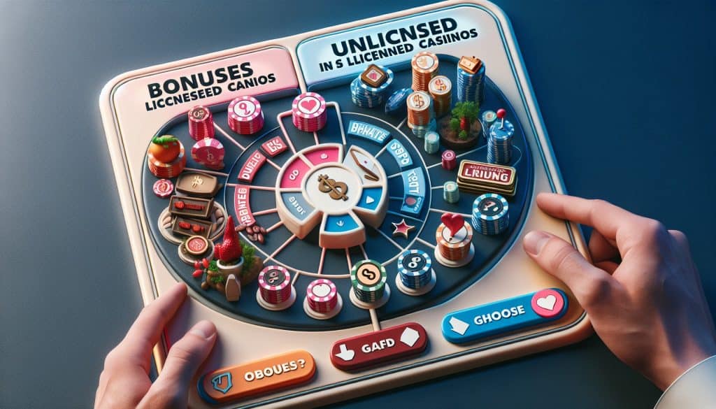 Bonusi u casinima s licencom vs. onima bez licence Bonusi u casinima s licencom vs. onima bez licence